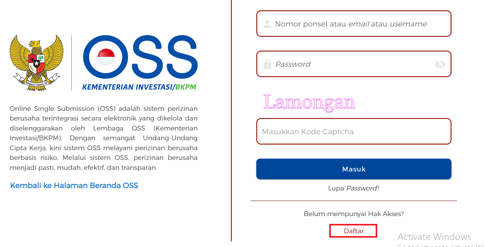 Cara Membuat Nomor Induk Berusaha (NIB) Lewat OSS Dengan Mudah