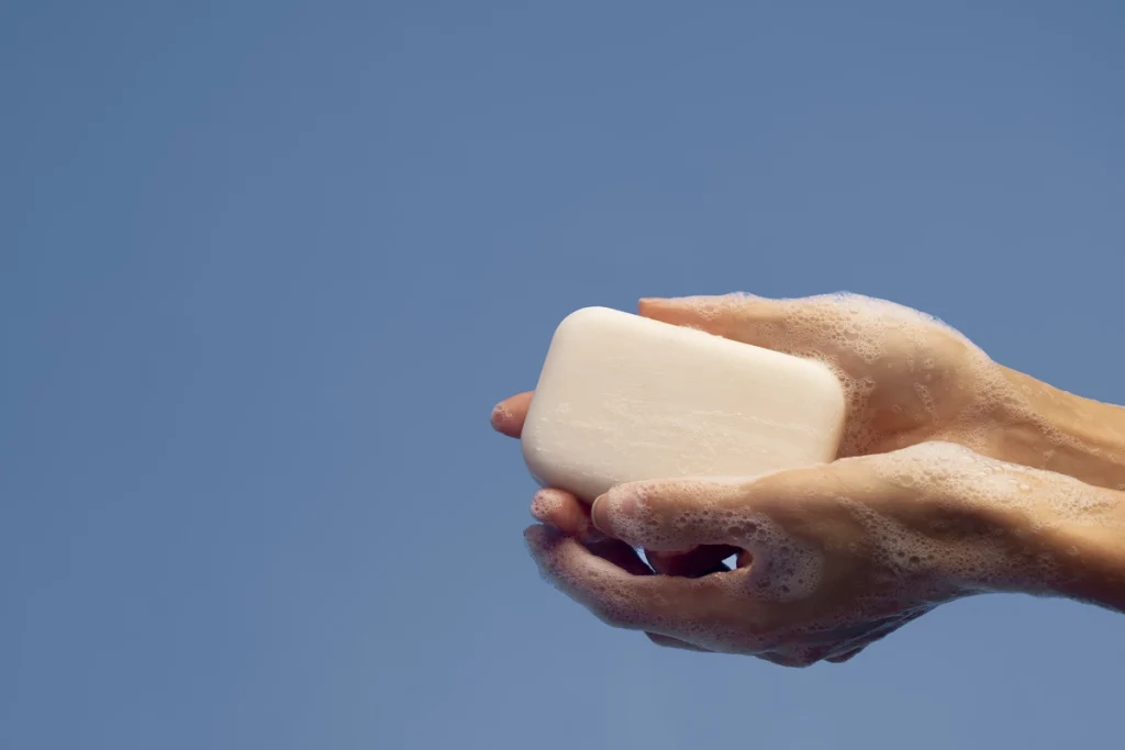 cara pakai sabun kolagen