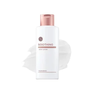 Maklon body lotion soothing, hasil produksi maklon body lotion PT Mash Moshem Indonesia