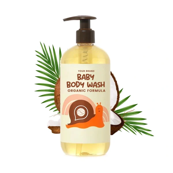 Maklon body wash baby organik - PT Mash Moshem Indonesia