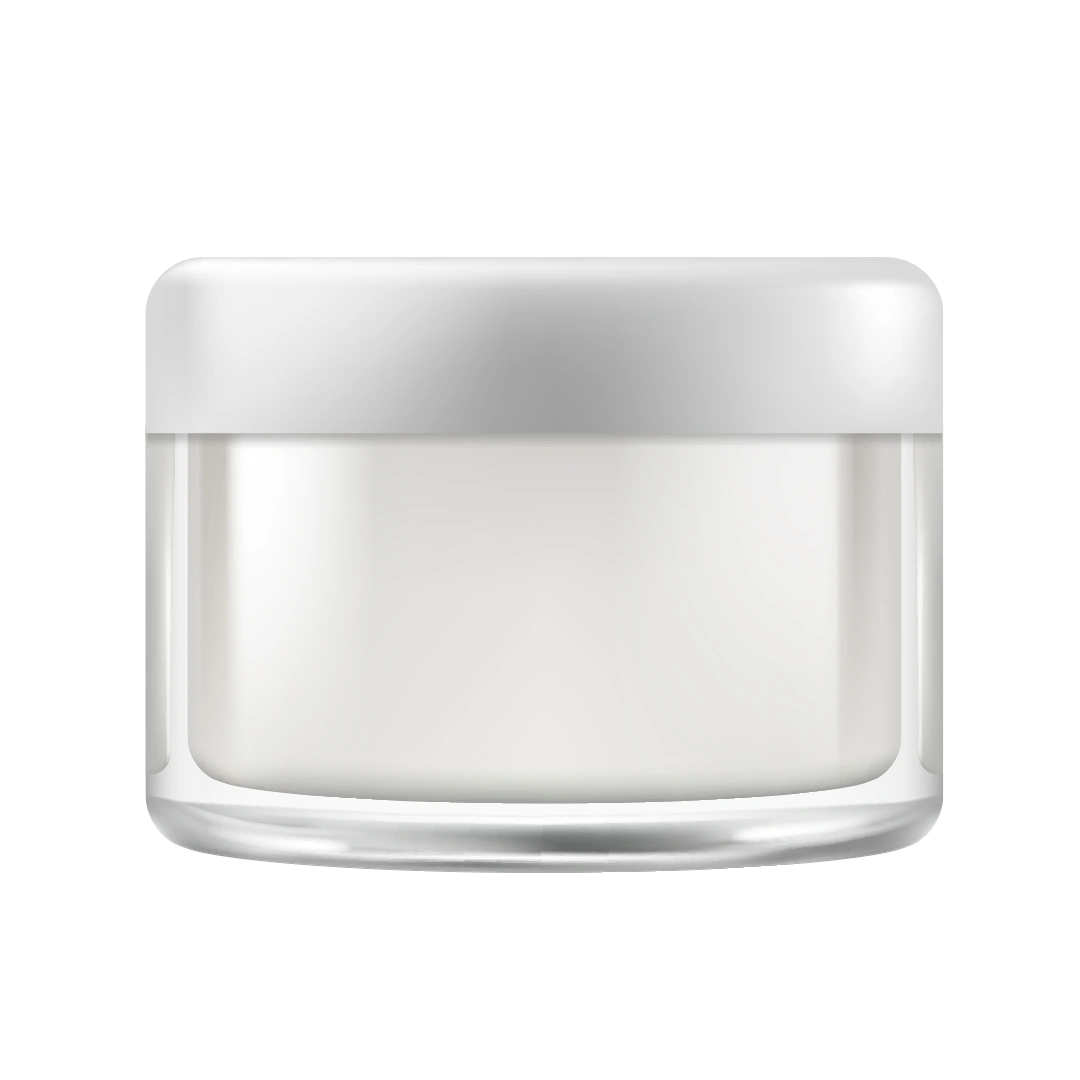 SCREW CAP GLASS JAR (BODY MASK)