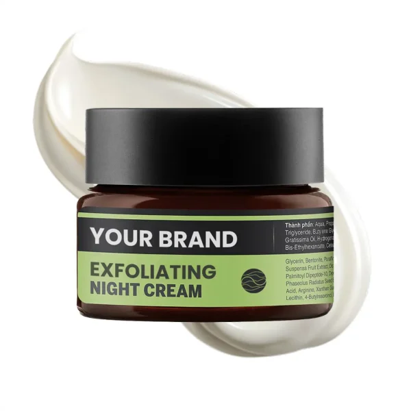 Maklon night cream exfoliating - PT Mash Moshem Indonesia