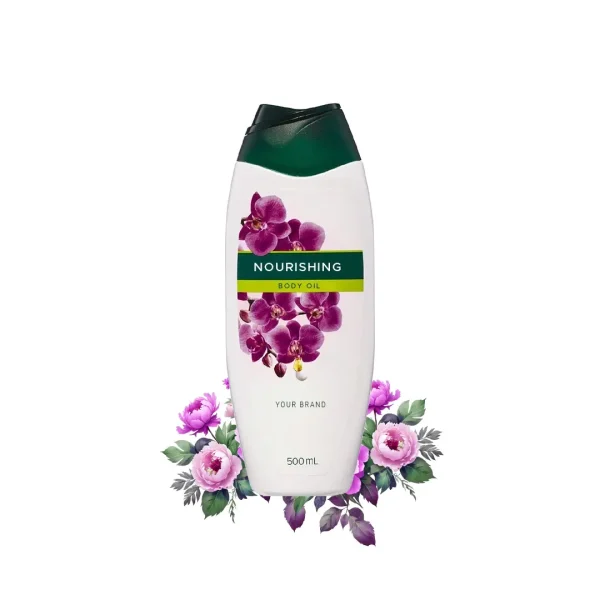 Maklon body oil nourishing - PT Mash Moshem Indonesia