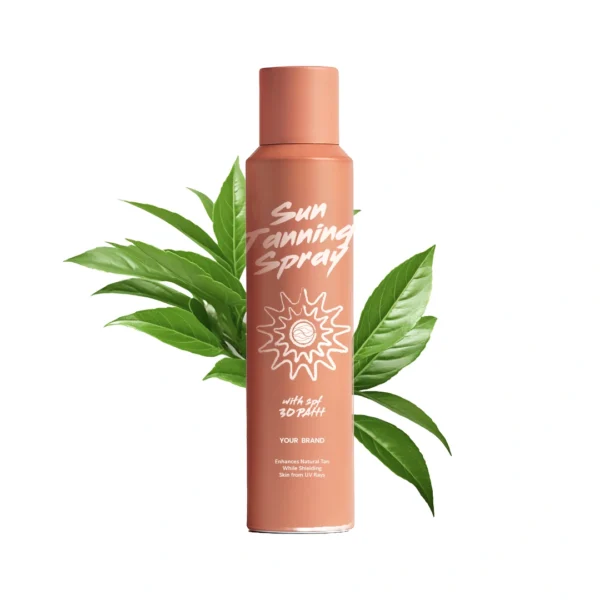 Hasil maklon sun tanning spray with SPF protective - PT Mash Moshem Indonesia