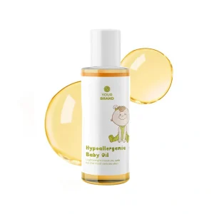 Production Result of Private Label Baby Oil Hypoallergenic - PT Mash Moshem Indonesia