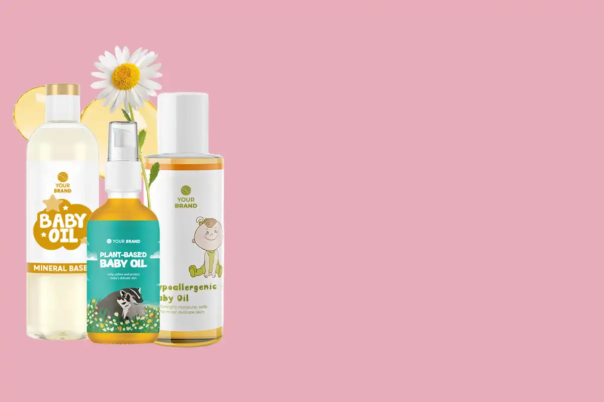 Hasil Produksi Jasa Maklon Skincare Baby PT Mash Moshem Indonesia, Baby Oil