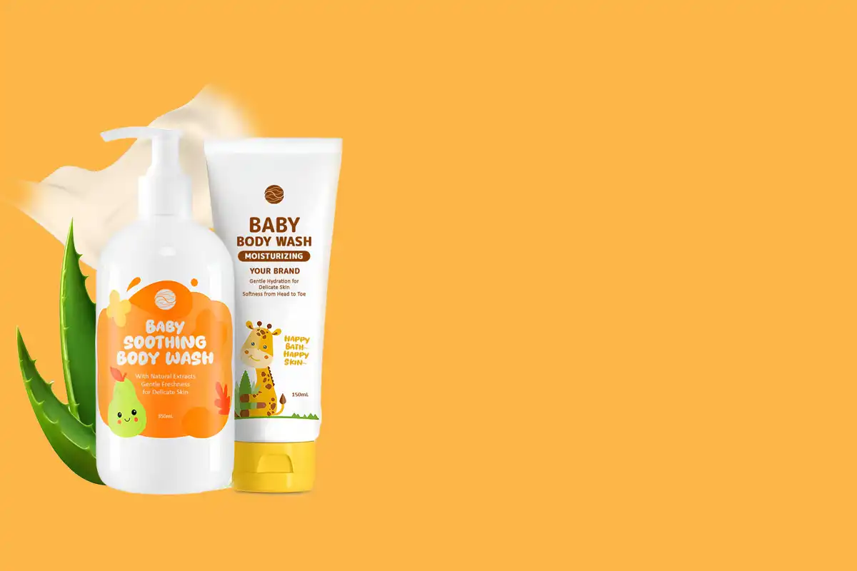 Hasil Produksi Jasa Maklon Skincare Baby PT Mash Moshem Indonesia, Body Wash Baby