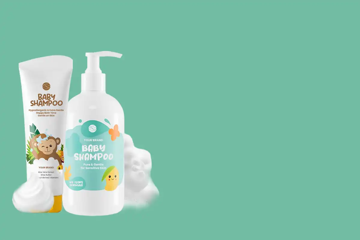 Hasil Produksi Jasa Maklon Skincare Baby PT Mash Moshem Indonesia, Shampoo Baby