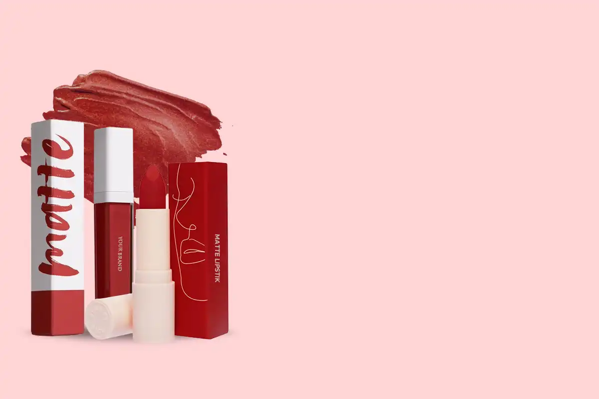 Hasil produksi matte lipstik dari jasa maklon lipstik PT Mash Moshem Indonesia.webp
