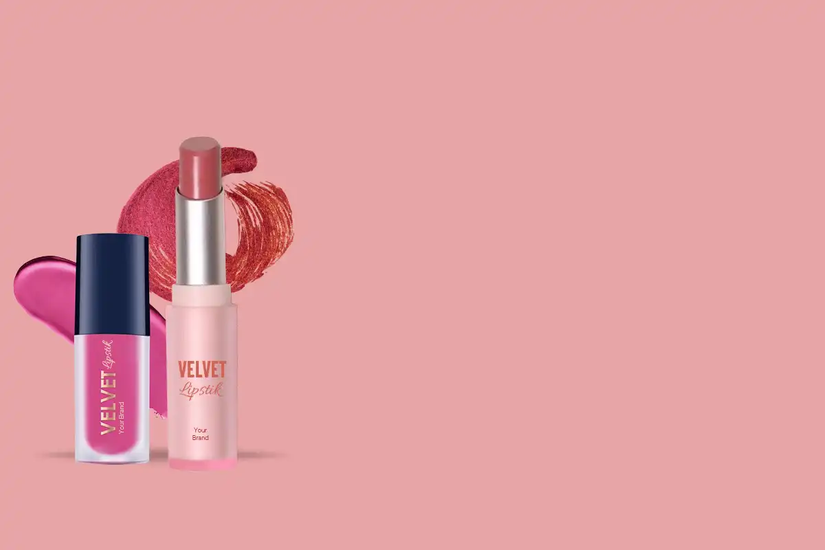 Hasil produksi velvet lipstik dari jasa maklon lipstik PT Mash Moshem Indonesia.webp