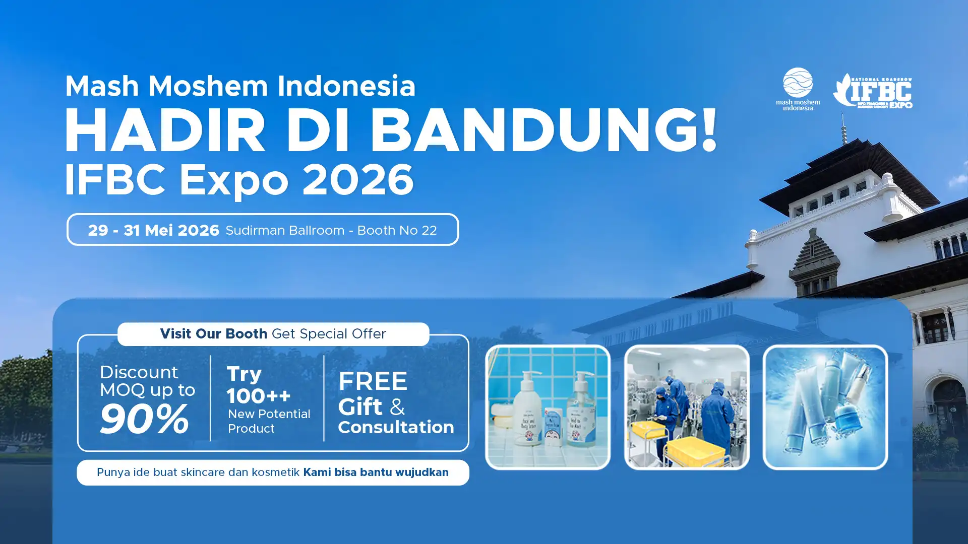 Banner Desktop IFBC Bandung PT Mash Moshem Indonesia
