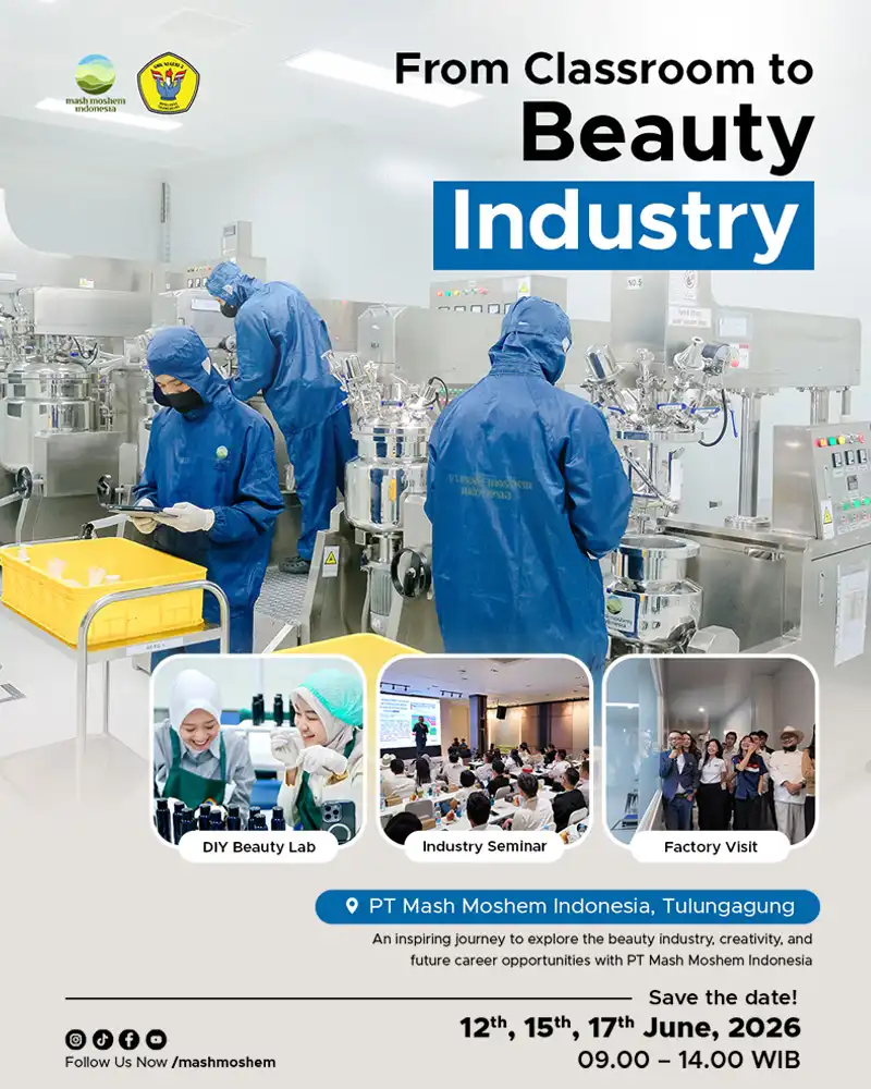 Banner Mobile From Classrom to Beauty Industry PT Mash Moshem Indonesia