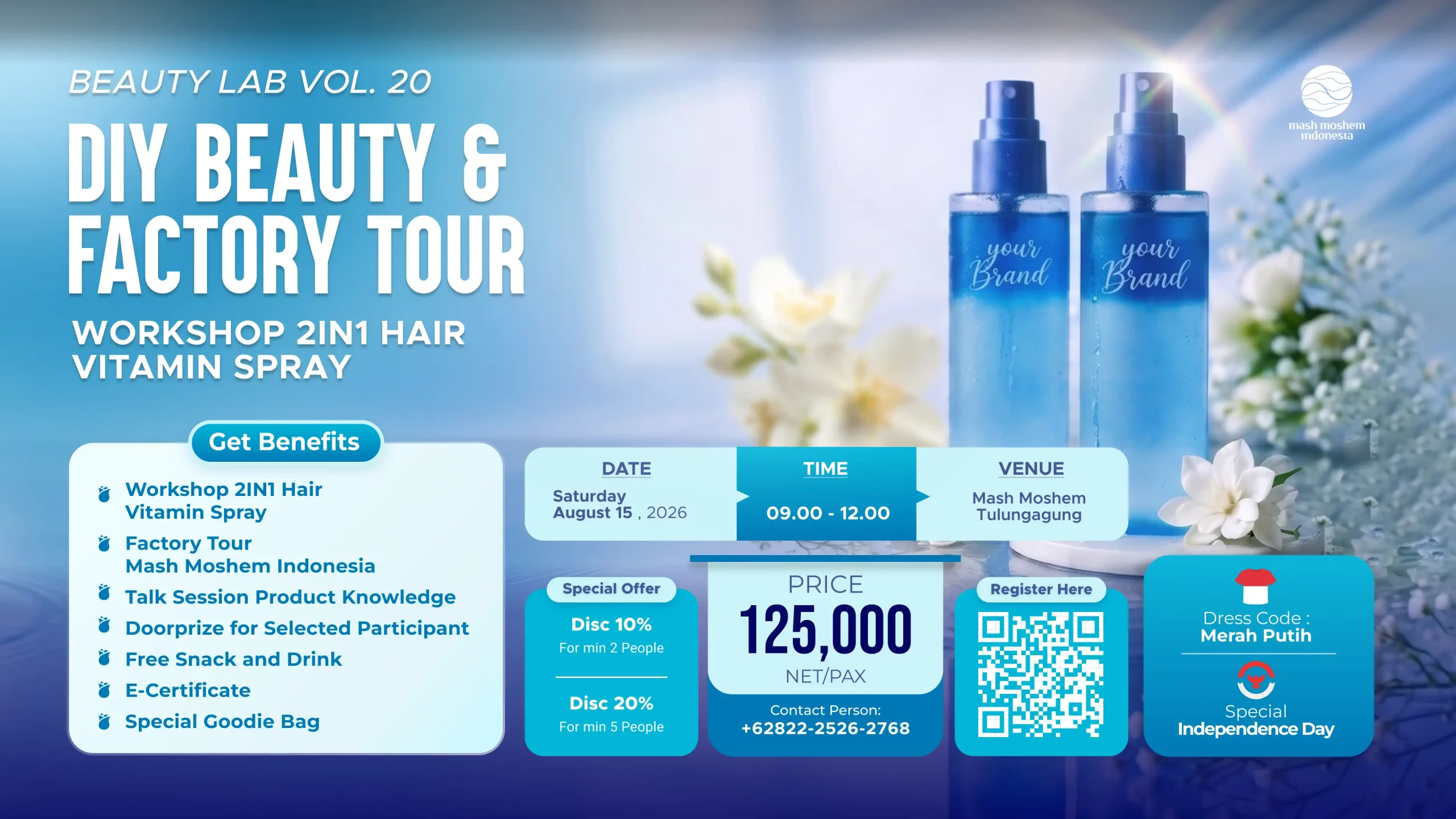 Factory Tour DIY Beauty Lab Vol 20 Tulungagung - PT Mash Moshem Indonesia