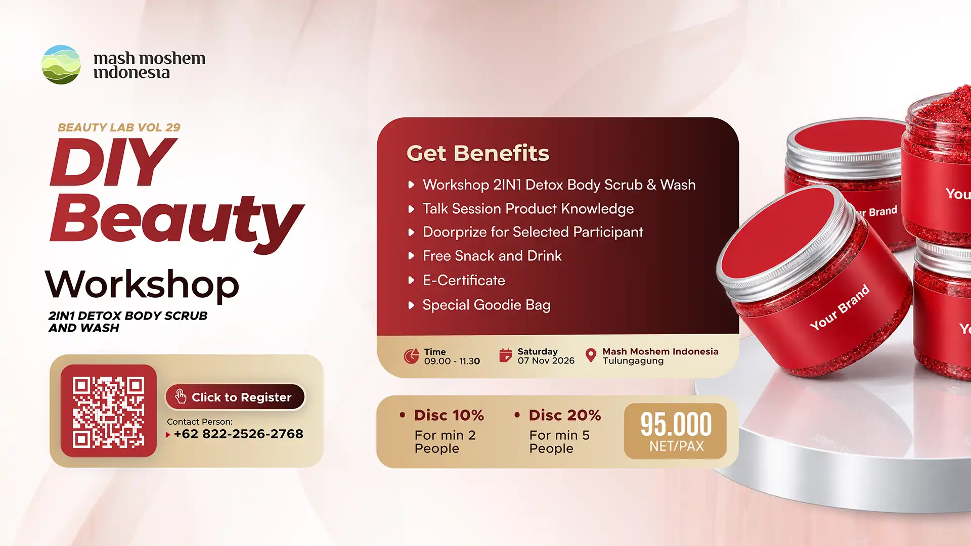 Event PT Mash Moshem Indonesia DIY Beauty Lab Workshop Volume 29